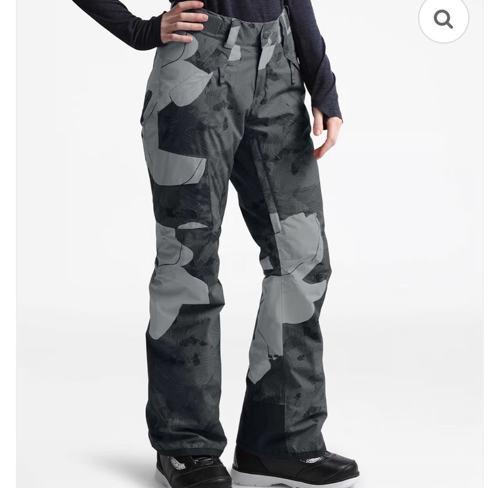 North Face Freedom snow Ski Pant Asphalt Gray ROM